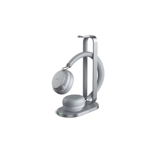 Гарнитура BH72 with Charging Stand UC Light Gray USB-A, Беспроводная BT,BHC76,Зарядка Qi,HD звук,Шумоподав,Сер Гарнитура BH72 with Charging Stand UC Light Gray USB-A, Беспроводная BT,BHC76,Зарядка Qi,HD звук,Шумоподав,Сер